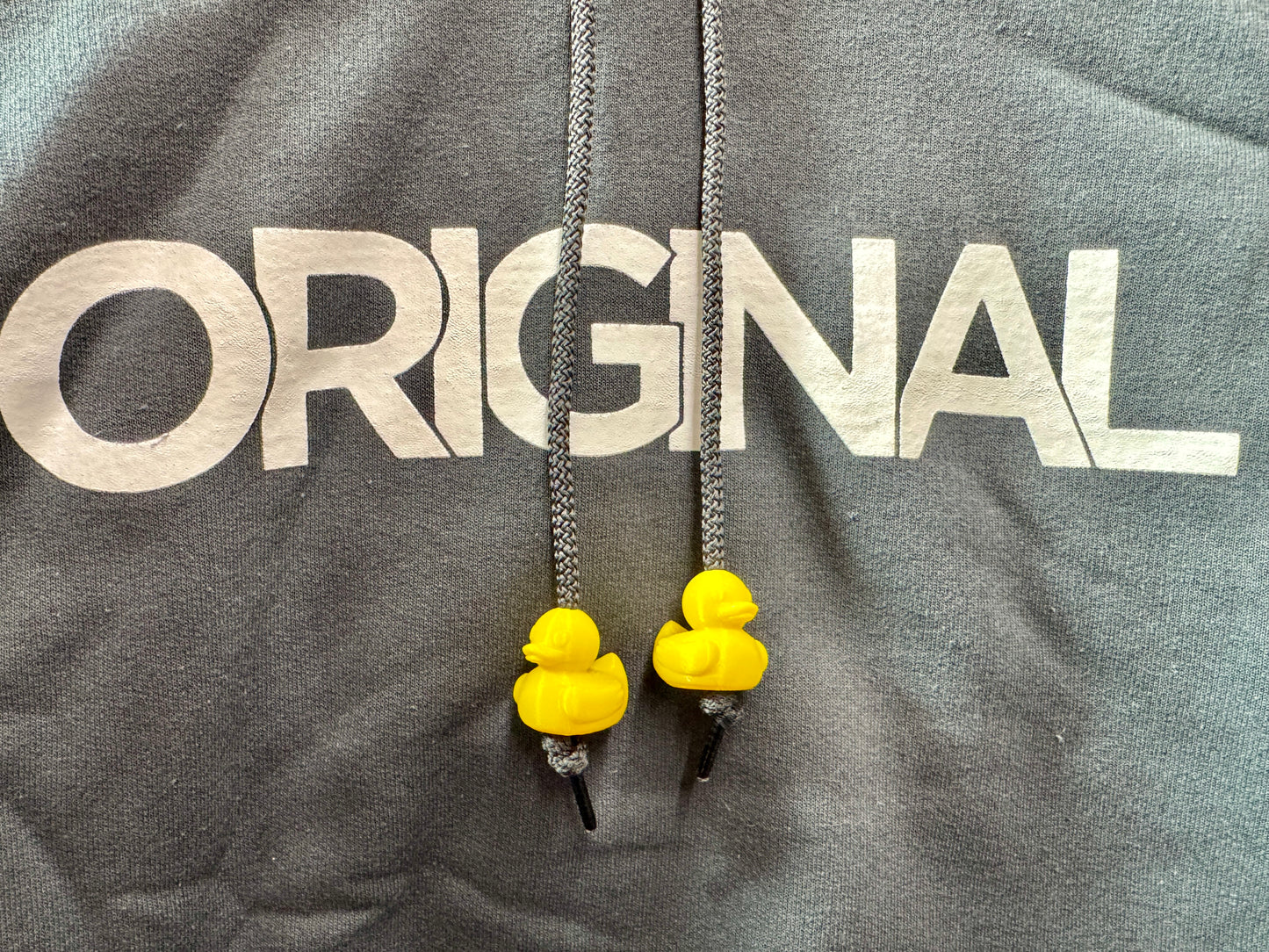 Duck Hoodie Drawstring Beads