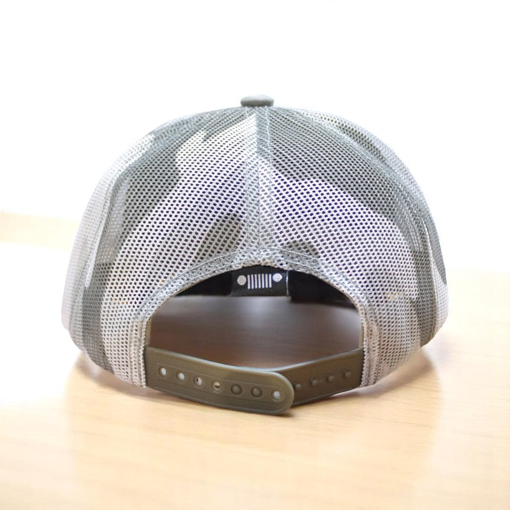 Hat - Jeep Heather Grey and Camo Trucker