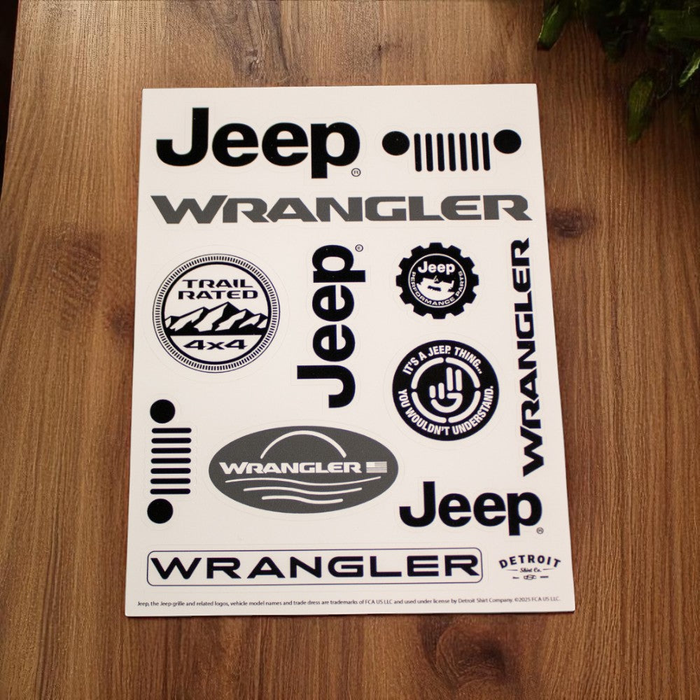 Sticker - Jeep® Wrangler - Sheet