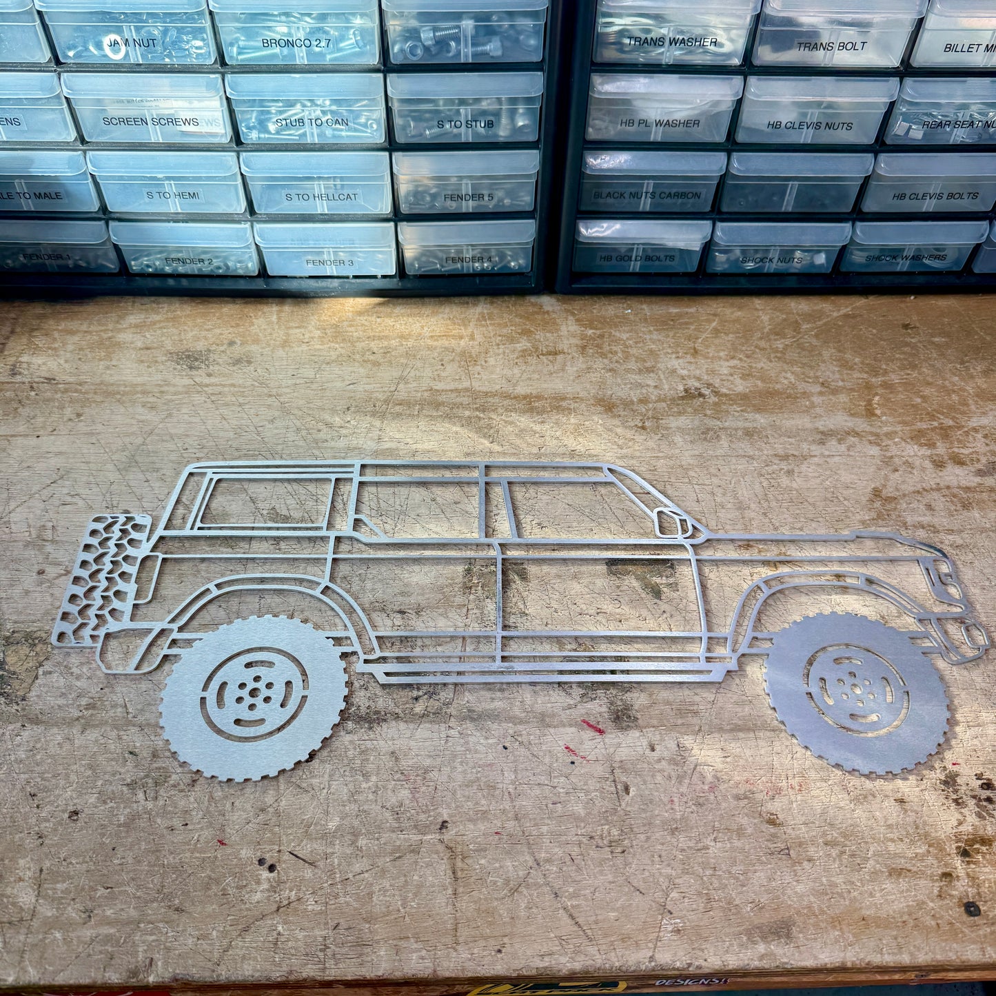 Bronco Aluminum Cut Out - Large