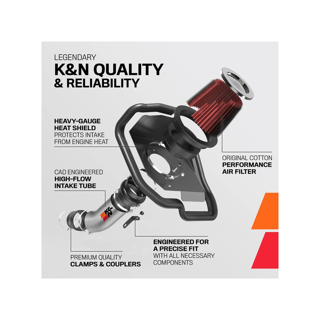 K&N Performance Air Intake System 2024 Mustang 5.0L