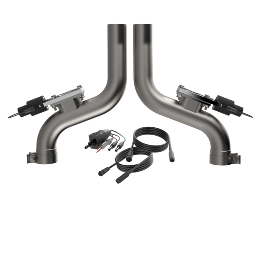 QTP Aggressor Electric Cutout Pipes 2011-2023 Challenger/Charger 5.7L - Speedlogix