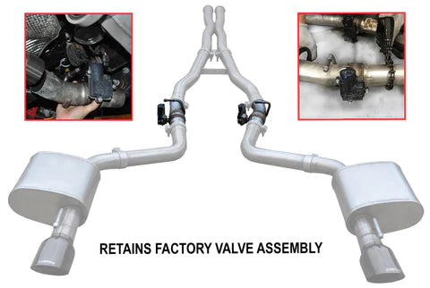 Corsa Xtreme Cat-Back Exhaust, Polished Tips 2015-2023 Charger 6.2L/392/6.4L