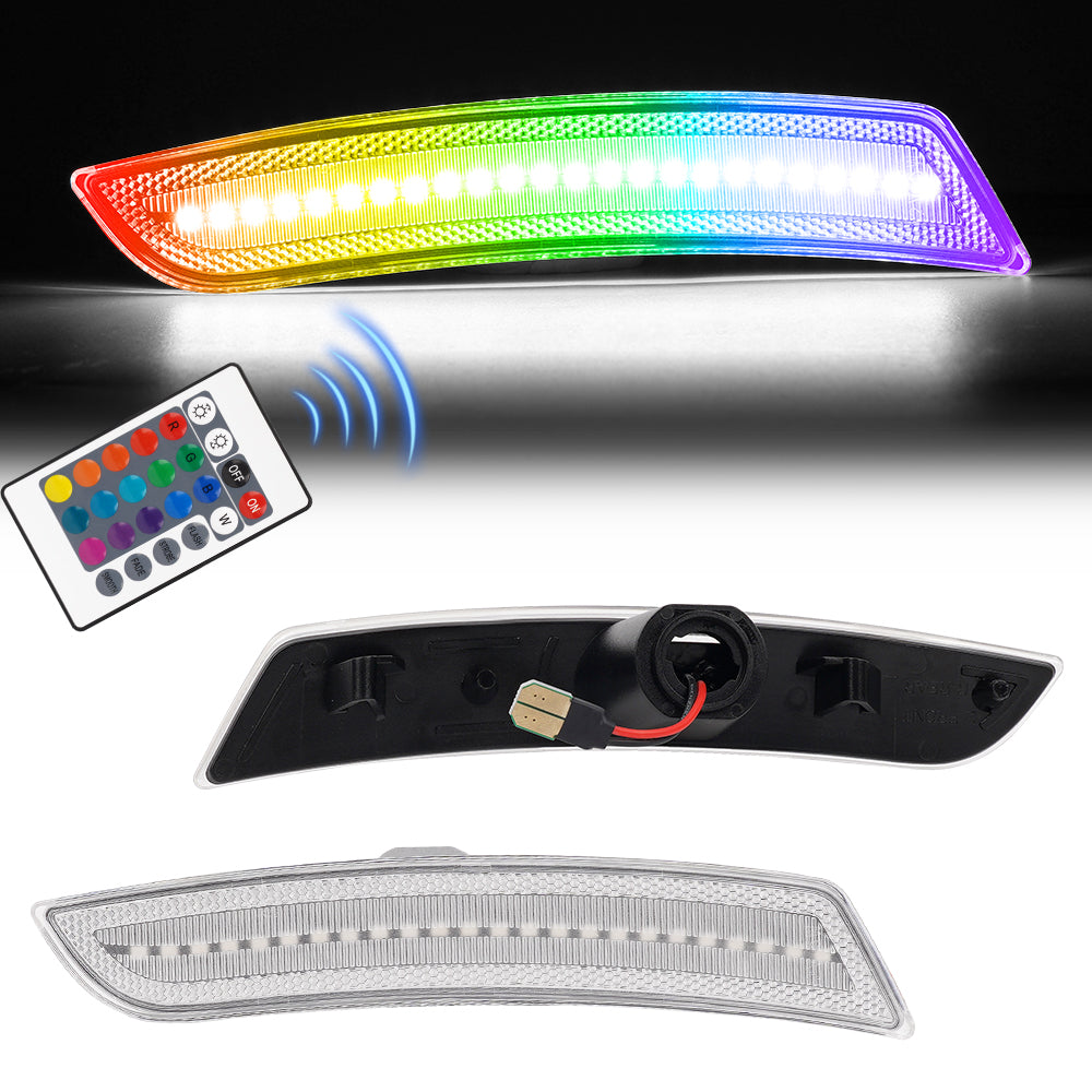 CAMARO 16-24 FRONT/REAR RGB DYNAMIC LED SIDE MARKERS w/ REMOTE
