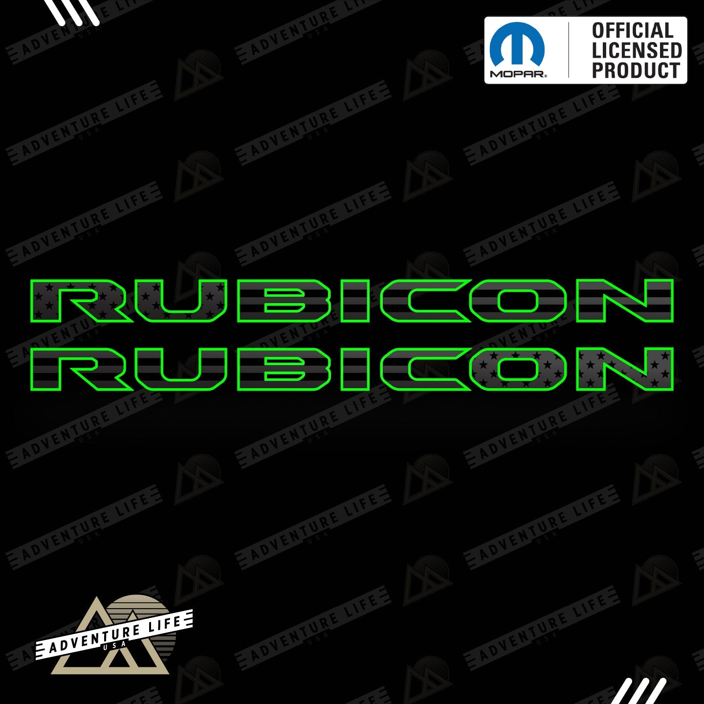 RUBICON Hood Lettering | Set of 2