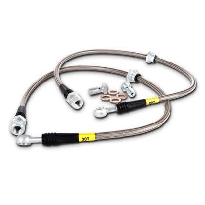 StopTech Braided Front Brake Line Kit 2005-2023 Challenger/Charger SRT