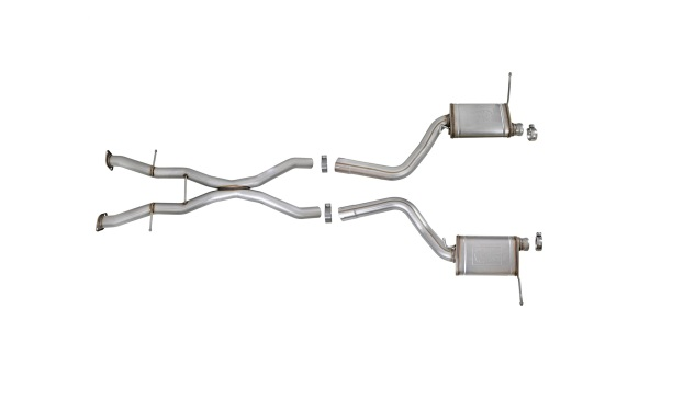 aFe MACH Force-Xp Cat-Back Exhaust, 409 Stainless, Mufflers 2012-2021 Grand Cherokee 6.2L/392/6.4L - Speedlogix