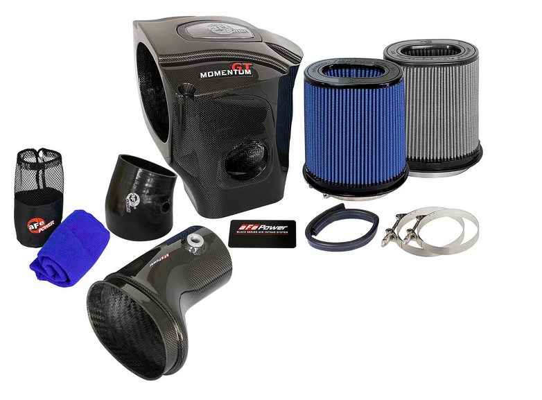 aFe Momentum Carbon Cold Air Intake, Dual Filters 2017-2018 Challenger/Charger 6.2L - Speedlogix