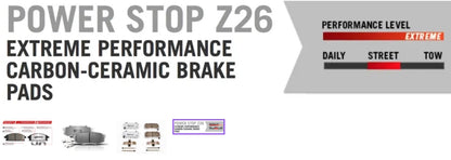 PowerStop Z26 Rear Brake Pads 2005-2023 Challenger/Charger 6.2L/392/6.4L