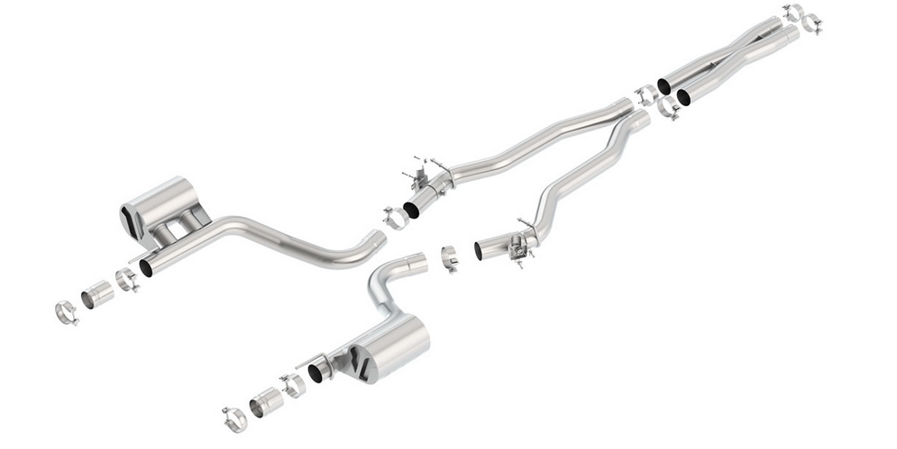 Borla ATAK Cat-Back Exhaust, Valved 2015-2023 Challenger 6.2L