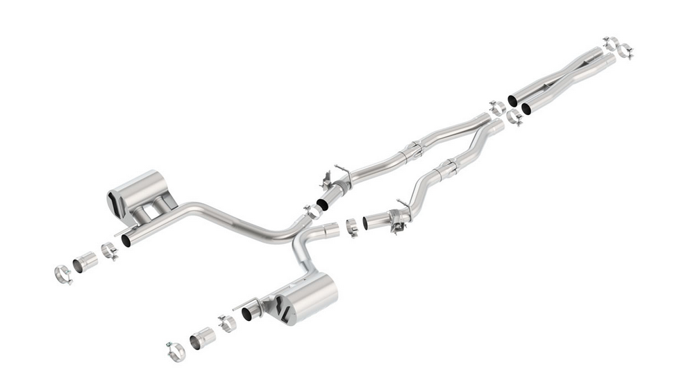 Borla ATAK Exhaust Cat-Back, Valved 2016-2023 Challenger 5.7L