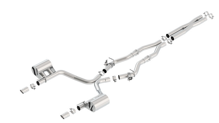 Borla ATAK Cat-Back Exhaust, Valved 2017-2023 Charger 5.7L - Speedlogix