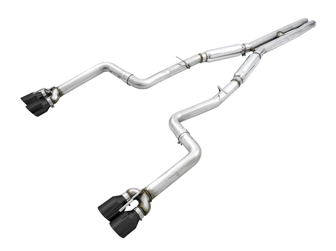 AWE Track Cat-Back Exhaust, Black Tips 2015-2023 Challenger 6.2L/ 392/6.4L