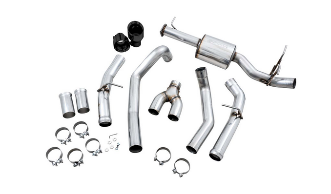 AWE Track Cat-Back Exhaust, Black Tips 2019-2023 Ram 1500 5.7L