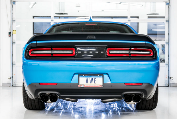 AWE Touring Cat-Back Exhaust, Black Tips 2015-2023 Challenger 6.2L/392/6.4L - Speedlogix