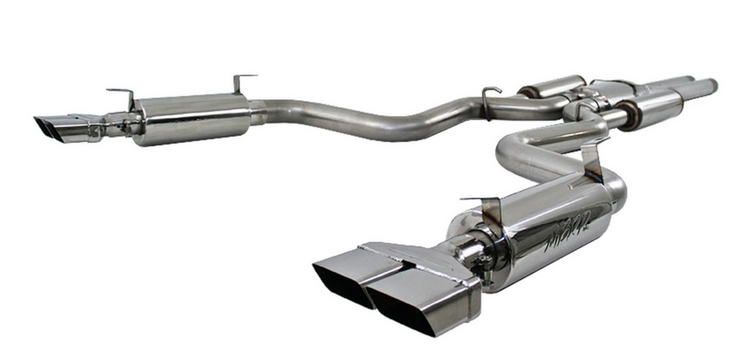 MBRP 3" Armor Pro Street Cat-Back Exhaust, Stainless Tips 2009-2014 Challenger 6.1L/392/6.4L - Speedlogix