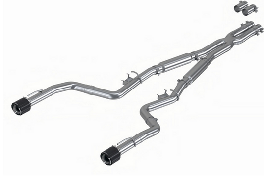 MBRP 3" Armor Pro Street Cat-Back Exhaust, Carbon Tips 2015-2023 Charger 5.7L/6.2L/392/6.4L