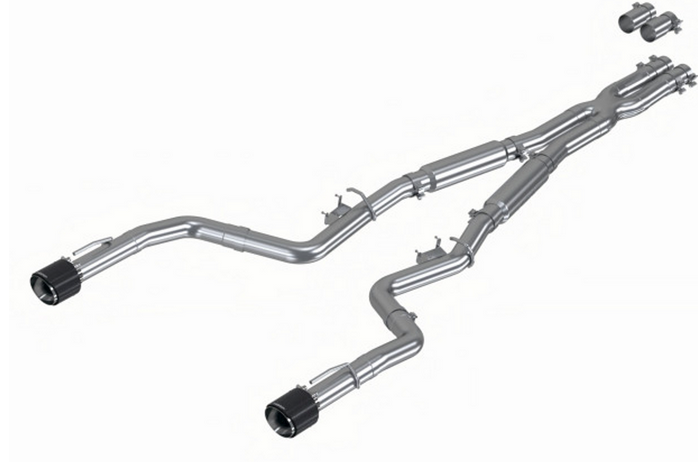 MBRP 3" Armor Pro Race Cat-Back Exhaust, Carbon Tips 2015-2023 Charger 5.7L/6.2L/392/6.4L - Speedlogix