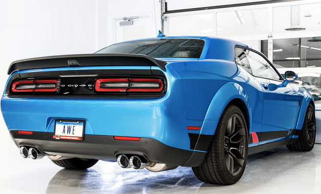 AWE Touring Cat-Back Exhaust, Chrome Tips 2015-2023 Challenger 6.2L/392/6.4L