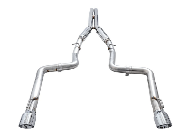 AWE Track Cat-Back Exhaust, Chrome Tips 2017-2023 Charger 5.7L - Speedlogix