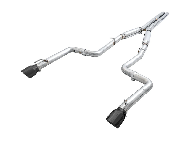 AWE Track Cat-Back Exhaust, Black Tips 2017-2023 Charger 5.7L - Speedlogix