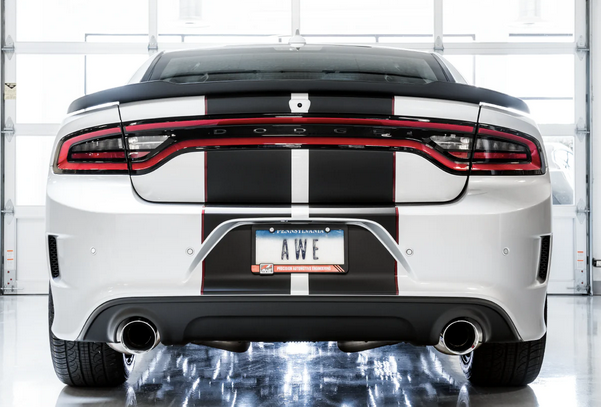 AWE Touring Cat-Back Exhaust, Chrome Tips 2017-2023 Charger 5.7L