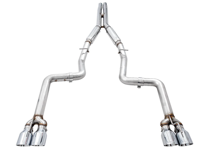 AWE Track Cat-Back Exhaust, Chrome Tips 2017-2023 Challenger 5.7L