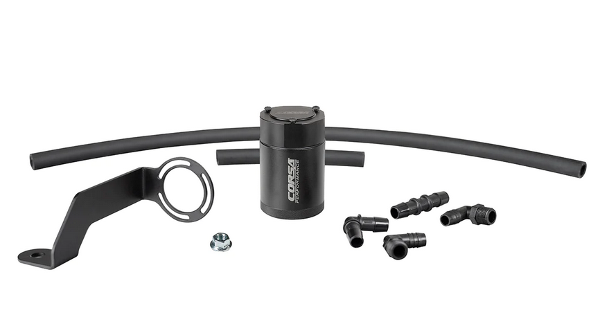 Corsa Catch Can, Black 2011-2023 Challenger/Charger/Durango/Grand Cherokee 392/6.4L - Speedlogix