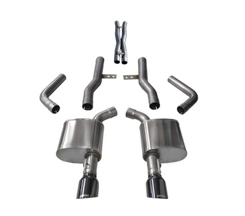 Corsa Xtreme Cat-Back Exhaust, Black Tips 2017-2023 Charger 5.7L - Speedlogix