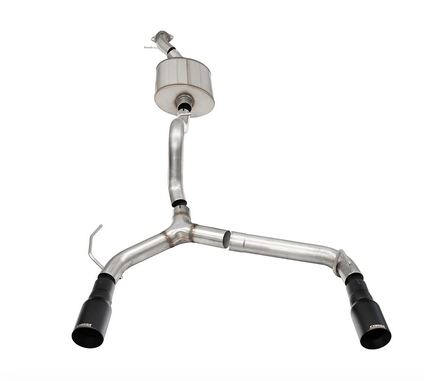 Corsa Sport Cat-Back Exhaust, Black Tips, 2-door 2021-2023 Bronco 2.7L - Speedlogix