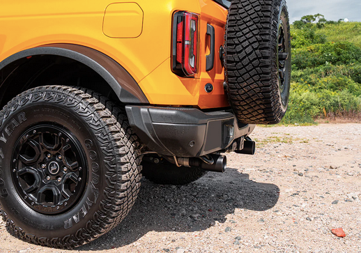 Corsa Sport Cat-Back Exhaust, Black Tips, 2-door 2021-2023 Bronco 2.7L - Speedlogix
