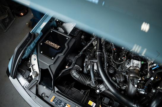 Corsa Cold Air Intake, MaxFlow Filter 2021-2023 Bronco 2.7L