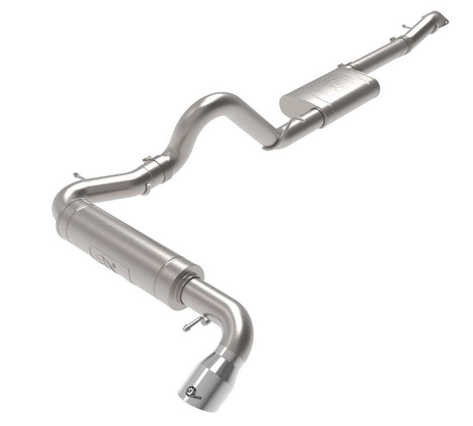aFe Apollo GT Cat-Back Exhaust System, Polished Tips 2021-2023 Bronco 2.3L/2.7L - Speedlogix