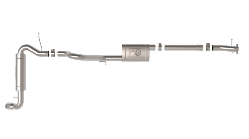 aFe Apollo GT Cat-Back Exhaust System, Polished Tips 2021-2023 Bronco 2.3L/2.7L - Speedlogix