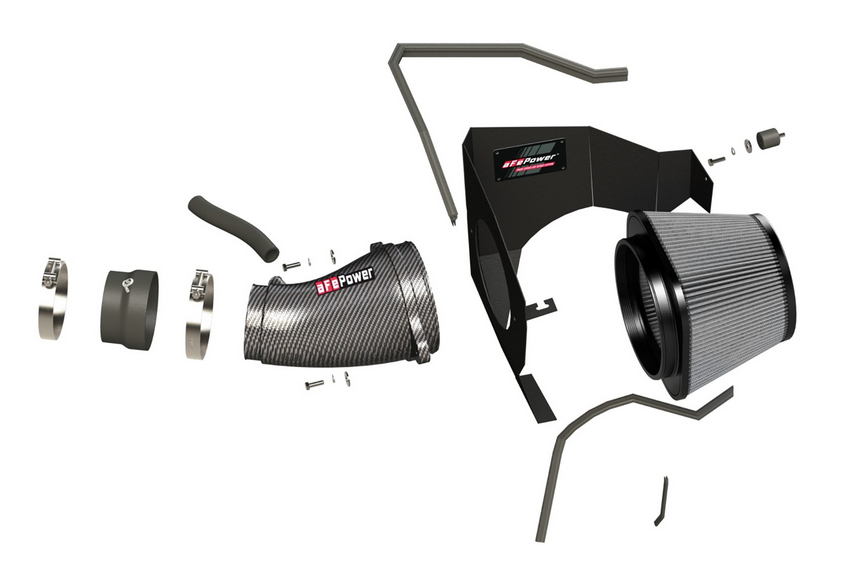 aFe Track Carbon Cold Air Intake, Pro Dry S Filter 2011-2023 Challenger/Charger 392/6.4L - Speedlogix