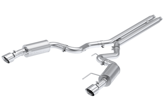 MBRP Armor Lite Street Cat-Back Exhaust, Polished Tips 2024 Mustang 5.0L - Speedlogix