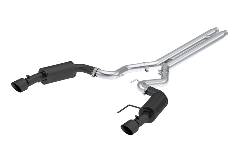 MBRP Armor BLK Street Cat-Back Exhaust, Black Tips 2024 Mustang 5.0L