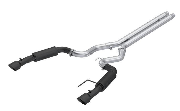 MBRP Armor BLK Race Cat-Back Exhaust, Black Tips 2024 Mustang 5.0L