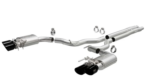 MagnaFlow Competition Cat-Back Cat-Back Exhaust, Quad Tips 2024 Mustang 5.0L - Speedlogix