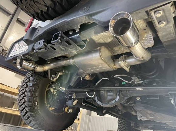QTP Screamer Axle-Back, Stainless Tips 2021-2023 Bronco 2.3L/2.7L