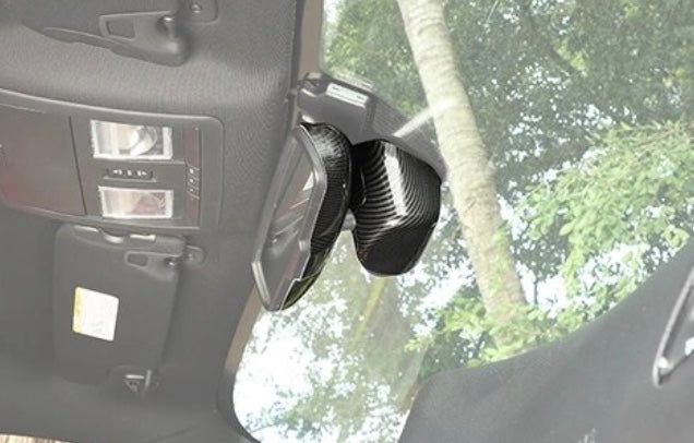 Speedlogix Carbon Print Rear View Mirror Cover 2015-2023 Challenger