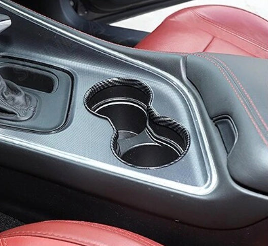 Speedlogix Carbon Print Cup Holder Trim 2015-2023 Challenger