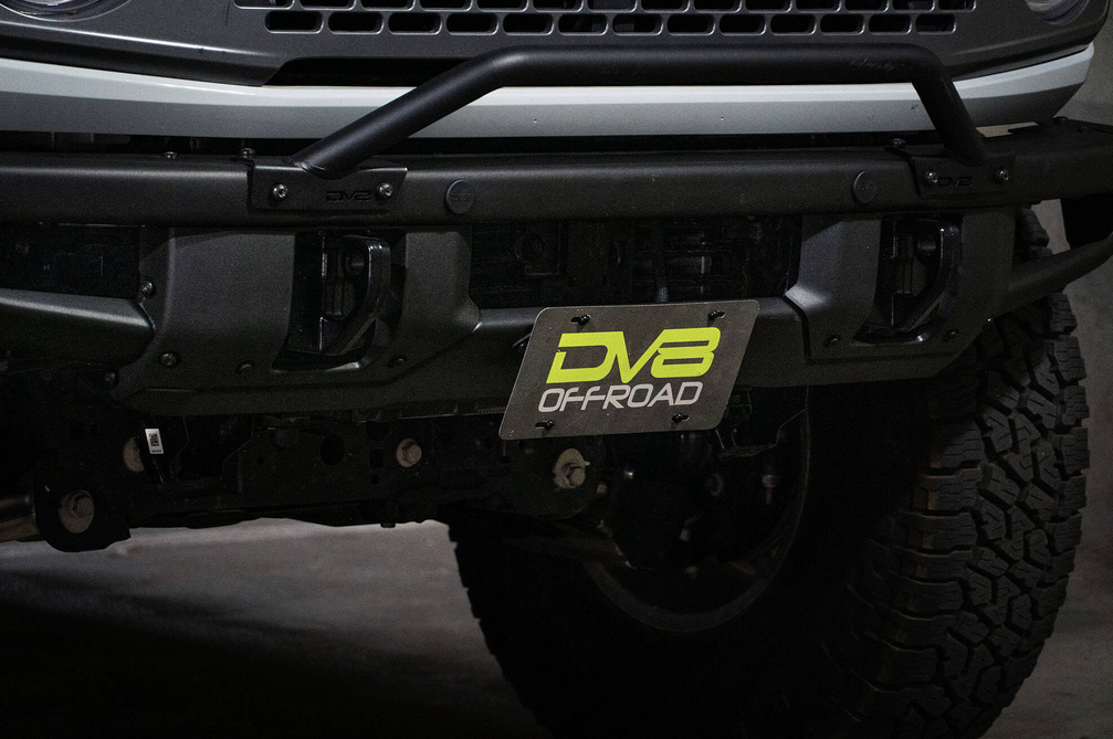 DV8 Factory Front Bumper License Relocation Bracket 2021-2023 Bronco