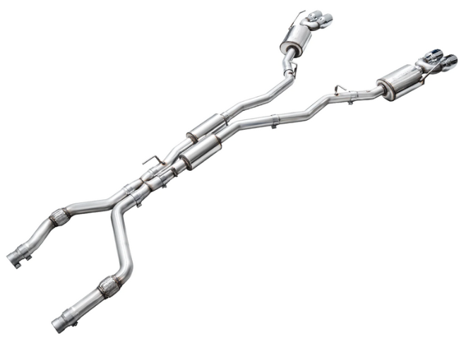 AWE Touring Cat-Back Exhaust, Chrome Tips 2020-2024 Explorer ST - Speedlogix