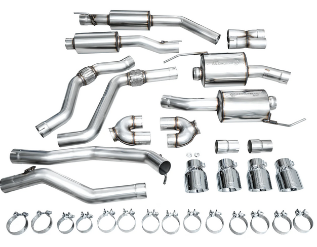 AWE Touring Cat-Back Exhaust, Chrome Tips 2020-2024 Explorer ST - Speedlogix