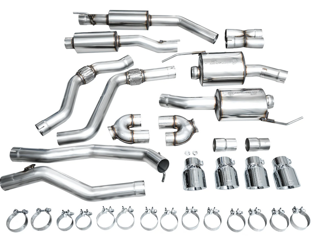 AWE Touring Cat-Back Exhaust, Chrome Tips 2020-2024 Explorer ST