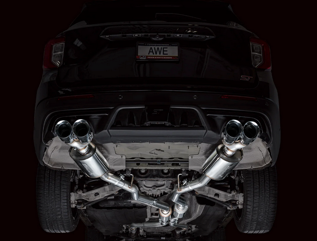AWE Touring Cat-Back Exhaust, Chrome Tips 2020-2024 Explorer ST - Speedlogix