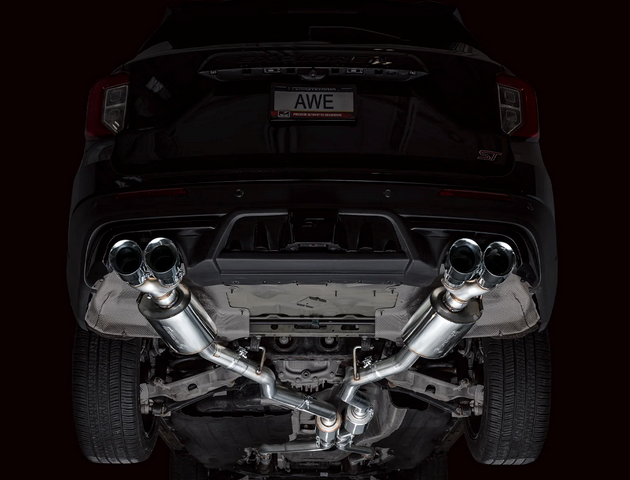 AWE Touring Cat-Back Exhaust, Chrome Tips 2020-2024 Explorer ST