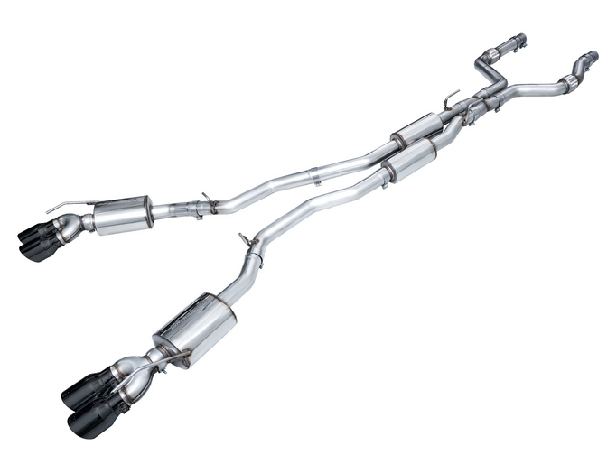 AWE Touring Cat-Back Exhaust, Black Tips 2020-2024 Explorer ST - Speedlogix