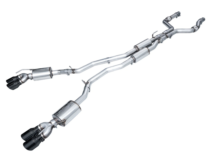 AWE Touring Cat-Back Exhaust, Black Tips 2020-2024 Explorer ST